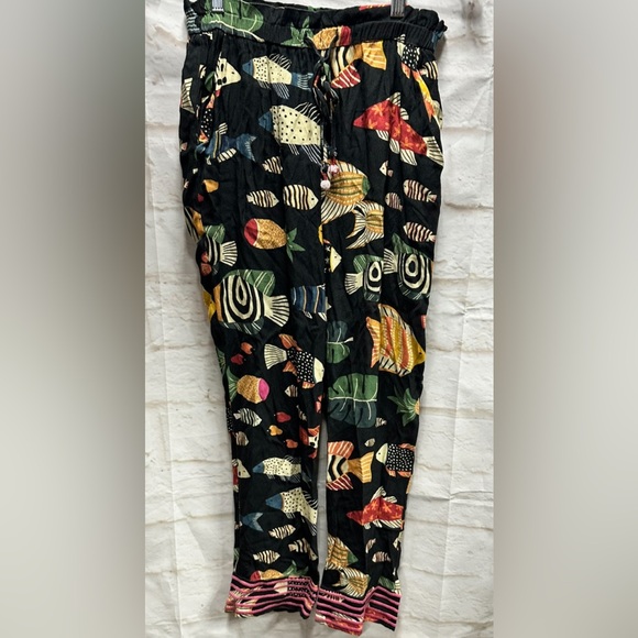 FARM Rio Pants - ANTHROPOLOGIE Farm Rio Sealife
Joggers‎ High Rise Drawstring Black XS